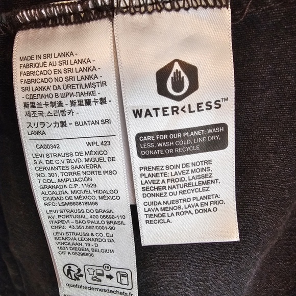 Levi's Black Fit Trucker Jean Jacket in Black Size S - Picture 4 of 5